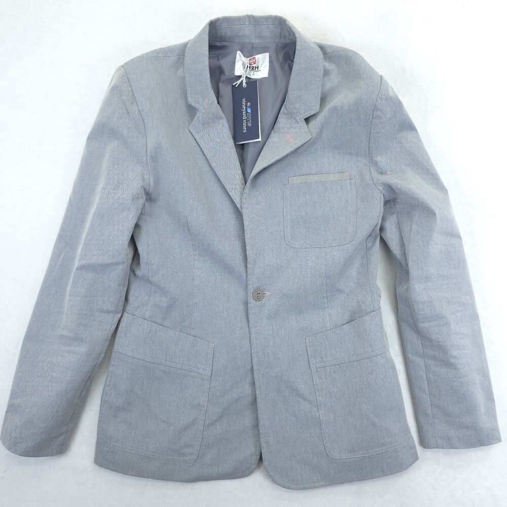 Vineyard Vines On The Go Blazer Mens 40R Dark Night Padded Shoulders NWT